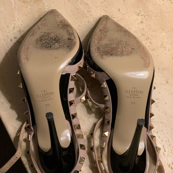 Rockstar Valentino 4 in heels . Size 39 . Box and Valentino shoe bag included - Picture 3 of 5